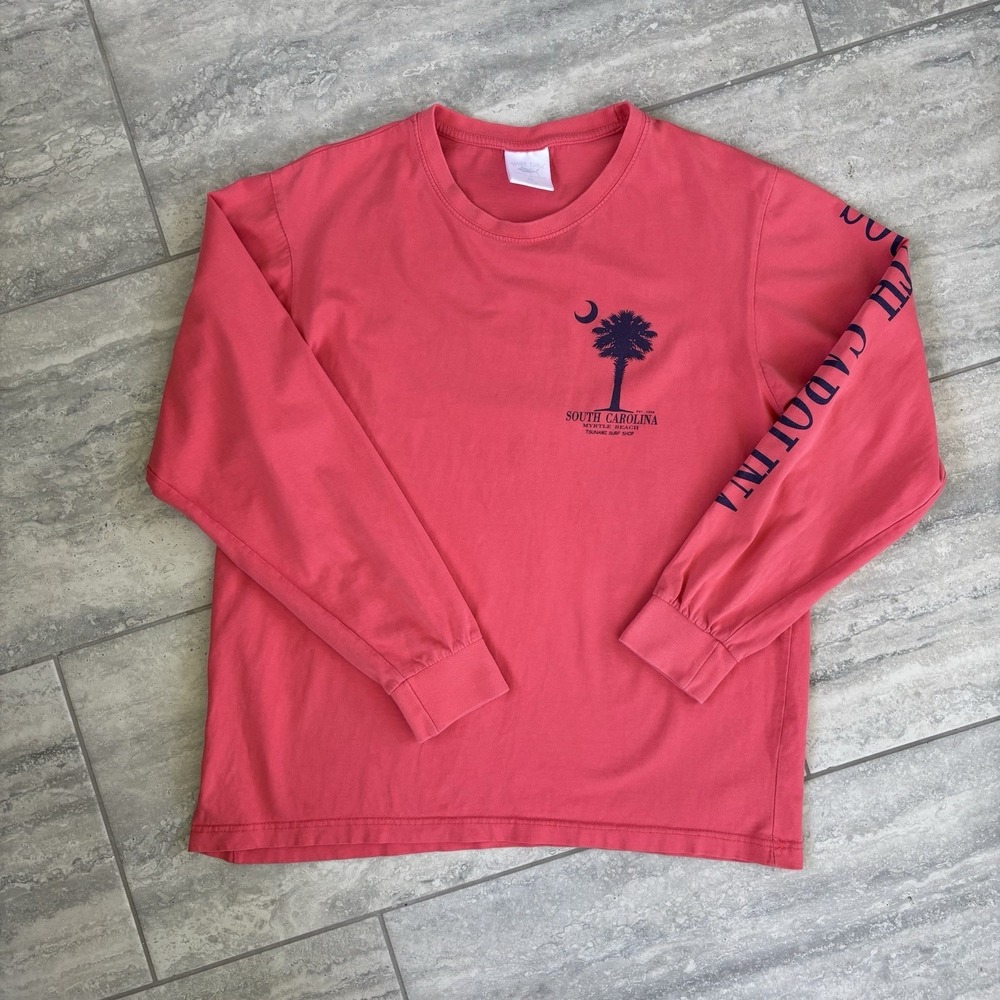 Spicy Tuna South Carolina Myrtle Beach Tsunami Surf Shoe Long Sleeves T Shirt M